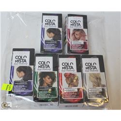 BAG OF ASSORTED COLOR HAIR MAKEUP