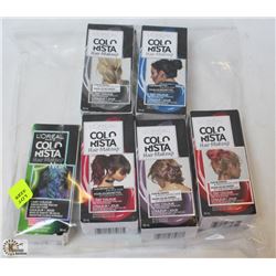 BAG OF ASSORTED COLOR HAIR MAKEUP