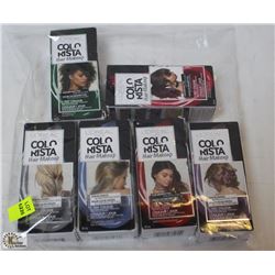 BAG OF ASSORTED COLOR HAIR MAKEUP