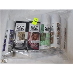 BAG OF ASSORTED COLOR HAIR MAKEUP