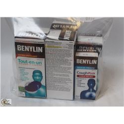 BAG OF ASSORTED BENYLIN COLD MEDICINE