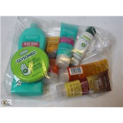 BAG OF ASSORTED MOISTURIZERS