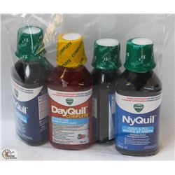 BAG WITH NYQUIL & DAYQUIL LIQUID