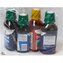 BAG WITH NYQUIL & DAYQUIL LIQUID