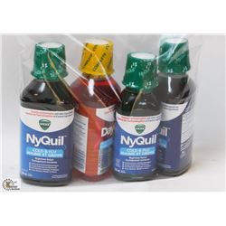 BAG WITH NYQUIL & DAYQUIL LIQUID