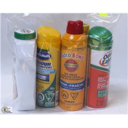 BAG OF ASSORTED ODOR CONTROL PRODUCTS