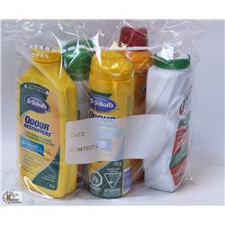 BAG OF ASSORTED ODOR CONTROL PRODUCTS