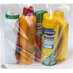 BAG OF ASSORTED ODOR CONTROL PRODUCTS