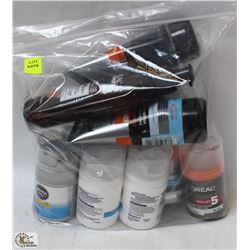 BAG OF ASSORTED MENS FACIAL PRODUCTS
