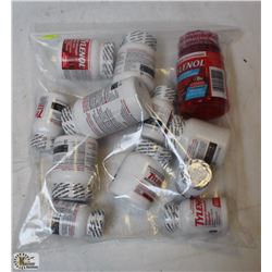 BAG OF ASSORTED TYLENOL