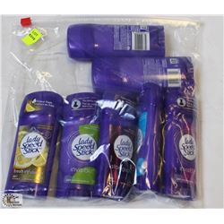 BAG OF ASSORTED SPEED STICK DEODORANT