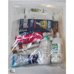 BAG OF ASSORTED HEALTH & BEAUTY PRODUCTS