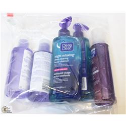 BAG OF ASSORTED CLEAN & CLEAR CLEANSERS