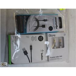 BAG OF ISTORE LIGHTENING CABLES FOR APPLE DEVICES