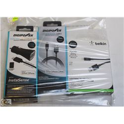 BAG OF ISTORE LIGHTENING CABLES FOR APPLE DEVICES