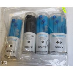BAG OF SONY HEADPHONES