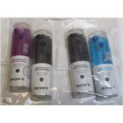 BAG OF SONY HEADPHONES