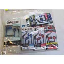 BAG OF WICKED AUDIO HEADPHONES