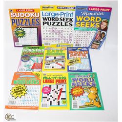 BAG OF ASSORTED ACTIVITY BOOKS