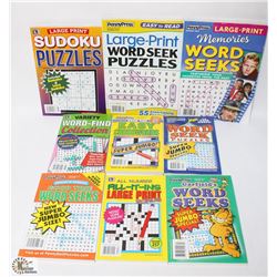 BAG OF ASSORTED ACTIVITY BOOKS