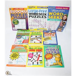 BAG OF ASSORTED ACTIVITY BOOKS