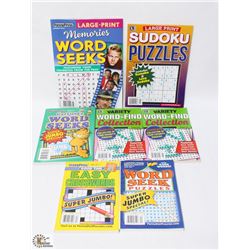 BAG OF ASSORTED ACTIVITY BOOKS