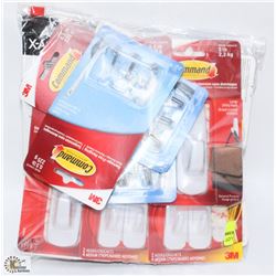 BAG OF ASSORTED DAMAGE FREE HANGING HOOKS