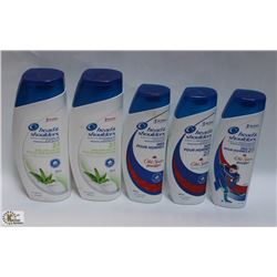 BAG OF 5 ASST HEAD AND SHOULDERS SHAMPOO