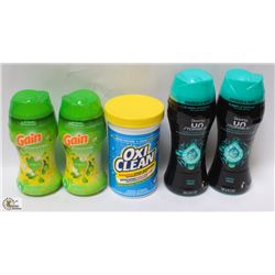 BAG OF ASSORTED IN WASH SCENT BOOSTERS & ONE