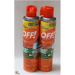 2 BOTTLES OF  OFF AREA BUG SPRAY YARD & DECK