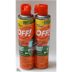 2 BOTTLES OF  OFF AREA BUG SPRAY YARD & DECK