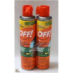2 BOTTLES OF  OFF AREA BUG SPRAY YARD & DECK