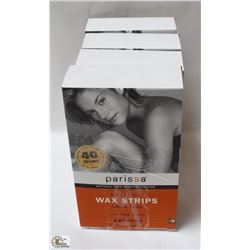 4 BOXES OF PARISSA SUPER PACK WAX STRIPS