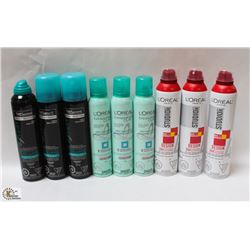 BAG OF ASSORTED HAIRSPRAYS