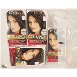BAG OF ASSORTED LOREAL HAIR DYE