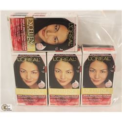 BAG OF ASSORTED LOREAL HAIR DYE