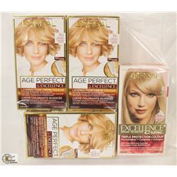 BAG OF ASSORTED LOREAL HAIR DYE