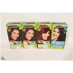 BAG OF ASSORTED GARNIER HAIR DYE