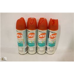 4 BOTTLES OF OFF INSECT REPELLENT