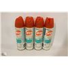 Image 1 : 4 BOTTLES OF OFF INSECT REPELLENT