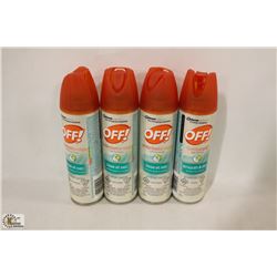 4 BOTTLES OF OFF INSECT REPELLENT