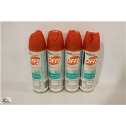 4 BOTTLES OF OFF INSECT REPELLENT