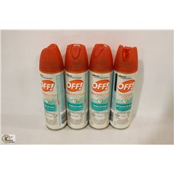 4 BOTTLES OF OFF INSECT REPELLENT