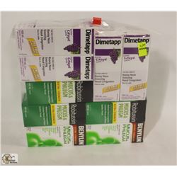 BAG OF ASSORTED COLD MEDICINE