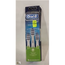 LOT OF ORAL B PROFESSIONAL REPLACEMENT BRUSH
