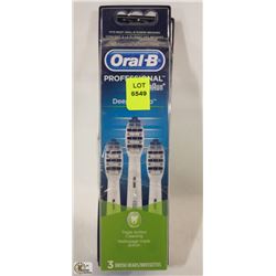 LOT OF ORAL B PROFESSIONAL REPLACEMENT BRUSH