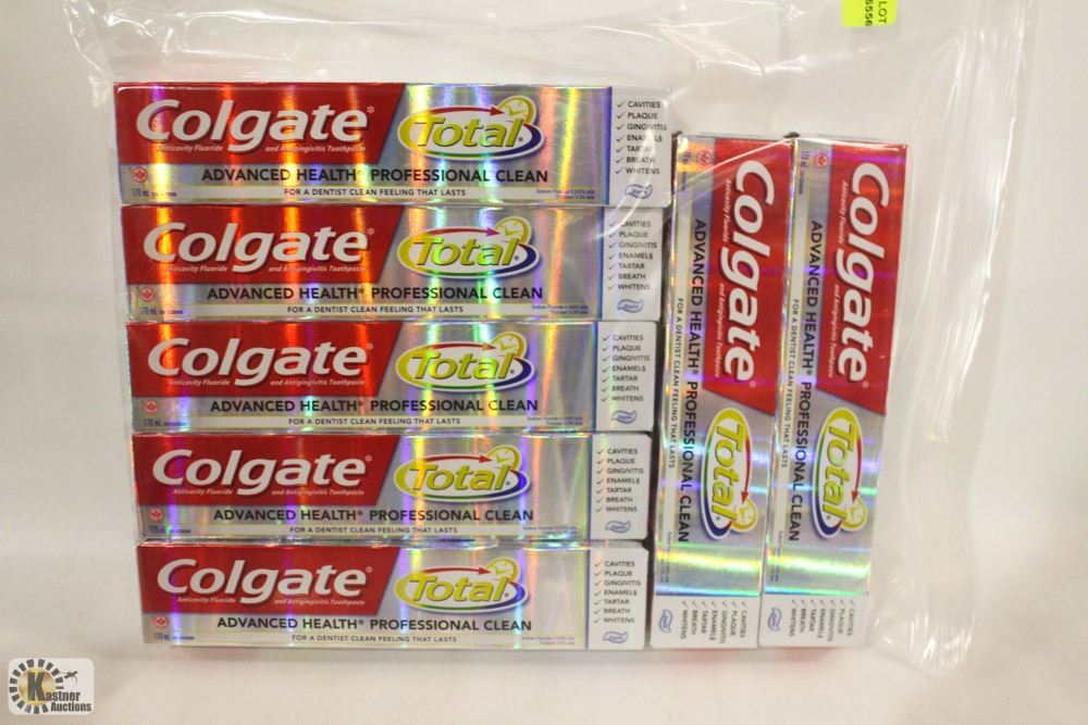 BAG OF 7 COLGATE TOOTHPASTE