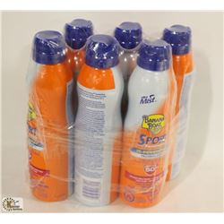 6 BOTTLES OF BANANA BOAT SPORT SPF 60 SUNSCREEN