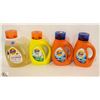 Image 1 : 4 BOTTLES OF TIDE LAUNDRY DETERGENT
