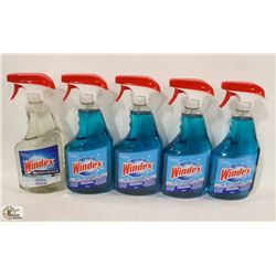 5 BOTTLES OF WINDEX